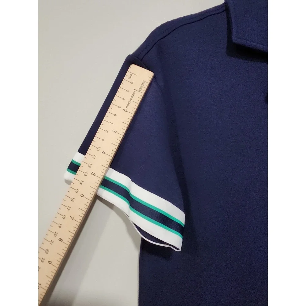 Psycho Bunny NWT Youth 5-6/Xs Button-up Short Sleeve Polo Shirt Blue Logo NEW